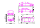 4000kg 4 Post Lift - Perfect Service Parking Lift